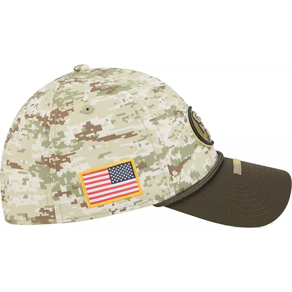 New Era San Fransisco 49ers 39THIRTY Salute To Service Camo Stretch Fit Hat L/XL - Picture 7 of 7